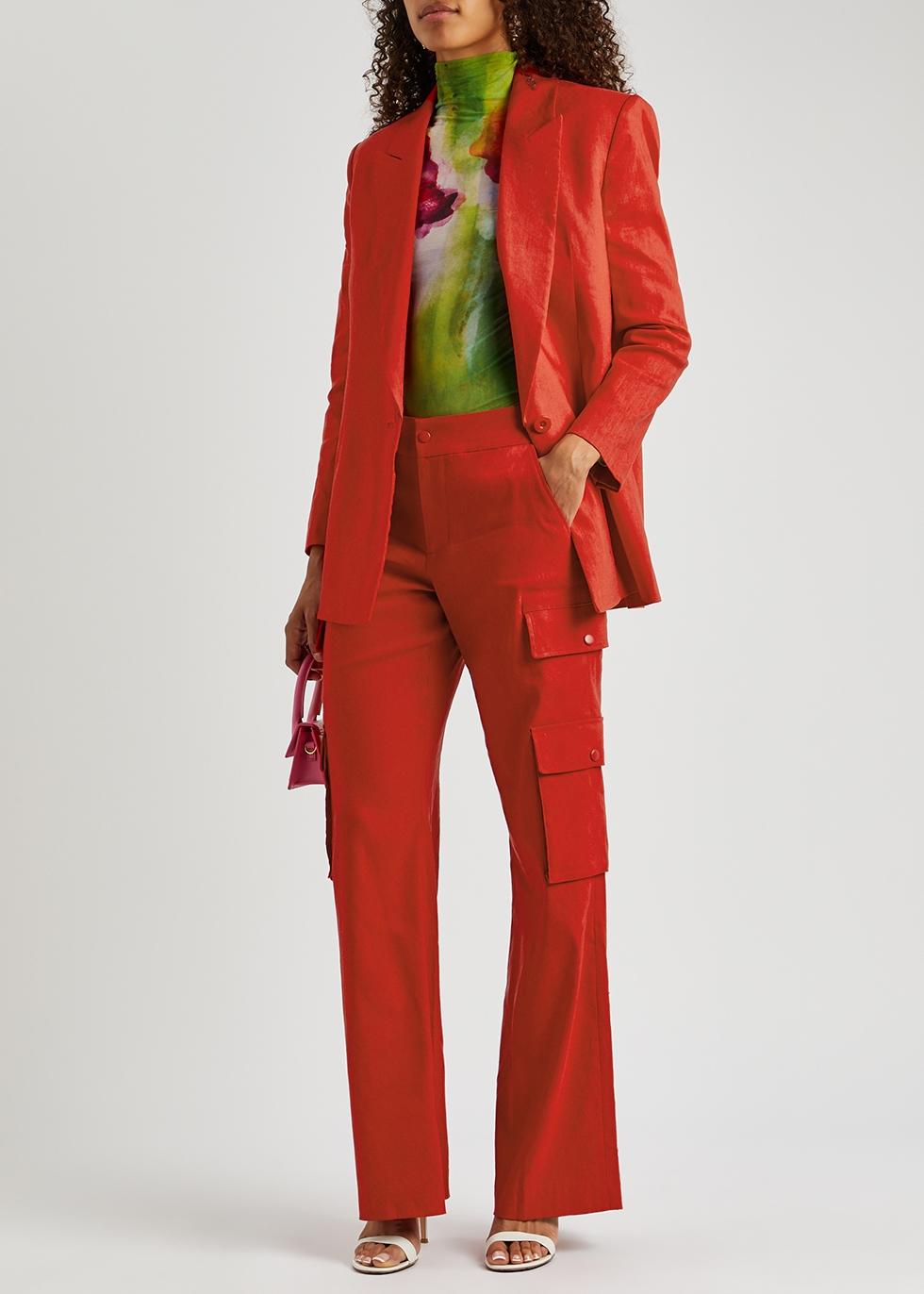 Alice and olivia red clearance suit