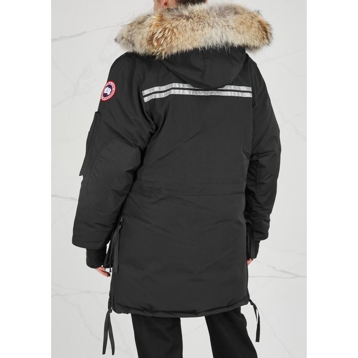 Canada Goose Fleece Snow Mantra Black Furtrimmed Parka Lyst