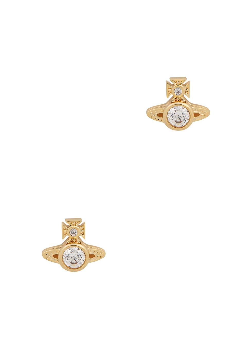Vivienne Westwood London Silver Tone Orb Stud Earrings In Gold Metallic Lyst Vivienne Westwood London Silver Tone Orb Stud Earrings In Gold Metallic Lyst
