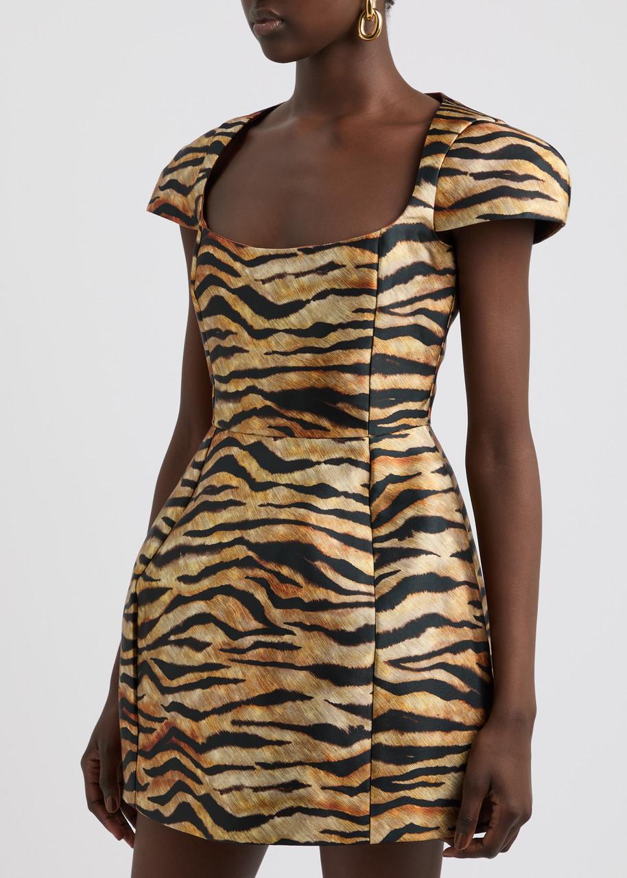 de la vali faun mini dress De La Vali Faun Mini Dress in Brown