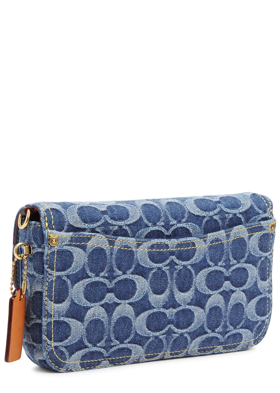 COACH Hayden Washed Denim Crossbody Bag in Blue