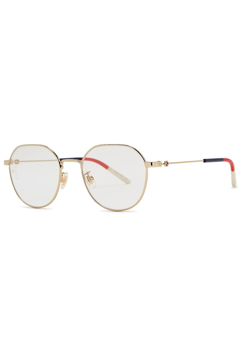 gold gucci glasses frames