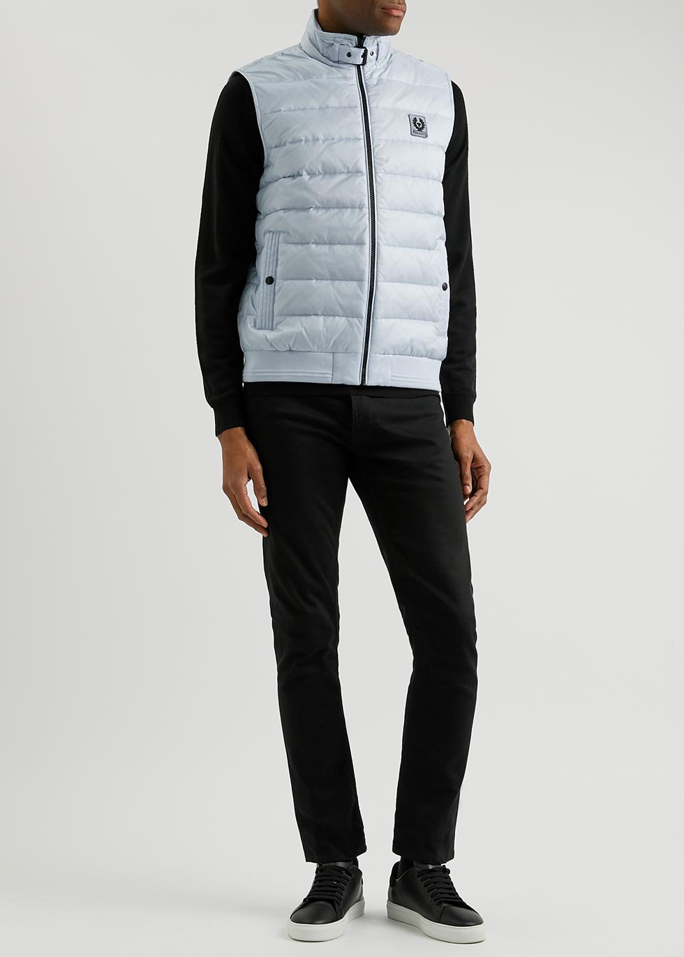 Belstaff Circuit Quilted Shell Gilet in Blue for Men | Lyst