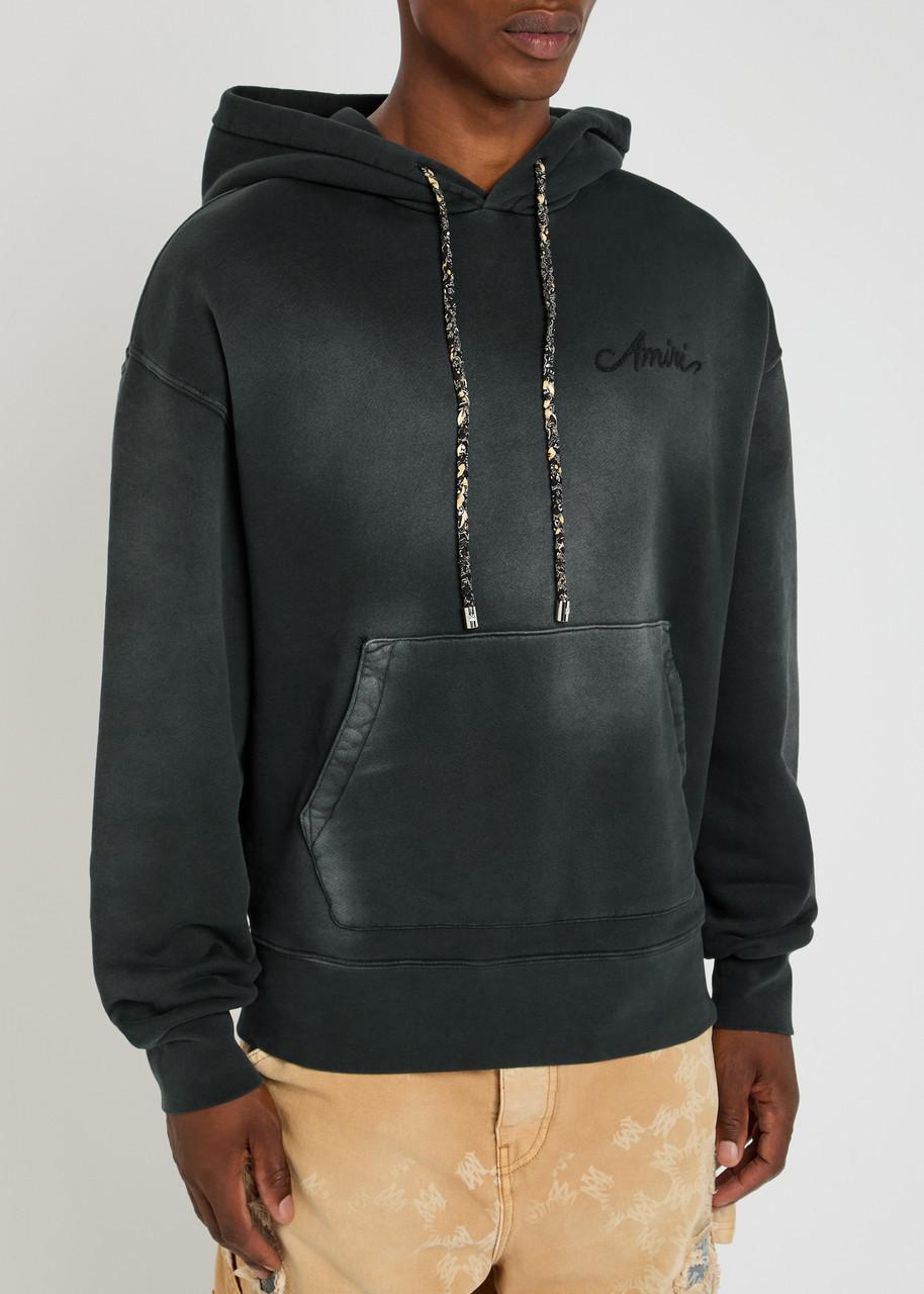 AMIRI☆Bandana フーディー Amiri Bandana Bleach All Over Hoodie in Black | FWRD