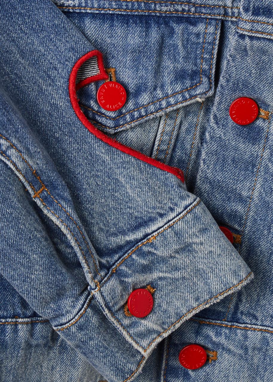 Alice + Olivia Alice + Olivia Jeff Heart Cut-out Denim Jacket in