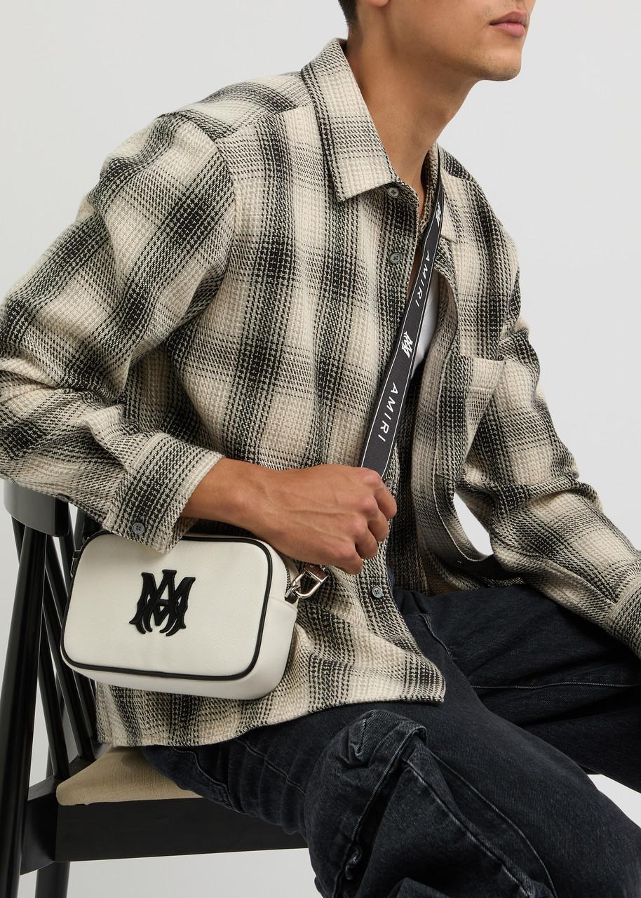 Amiri Logo-Embroidered Canvas Camera Bag in Black for Men | Lyst