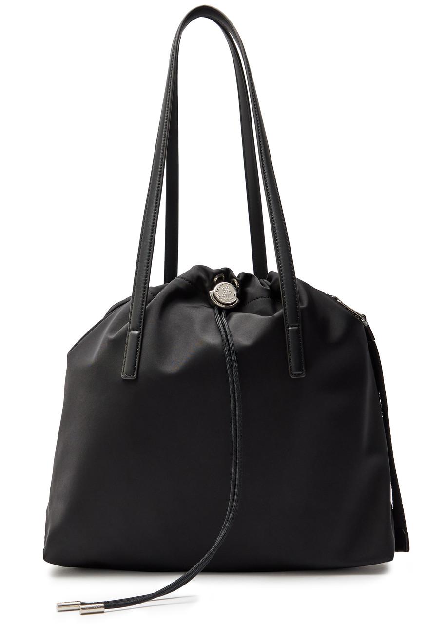 Moncler New Trick Drawstring Nylon Tote Bag in Black | Lyst