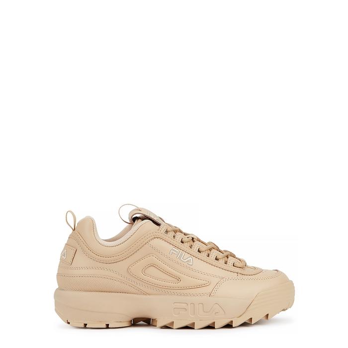 Fila Disruptor Ii Autumn Sand Leather Sneakers in Beige (Natural) | Lyst
