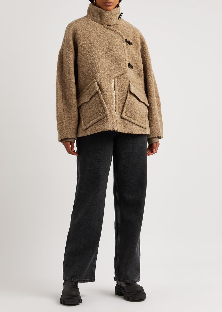 ジャケット・アウター ganni boucle wool jacket Ganni Boucle Wool Drop Shoulder Jacket - Egret | Garmentory