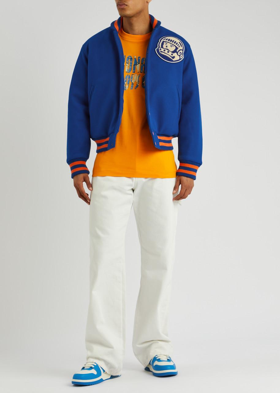 BBCICECREAM Astro Logo Felt Varsity Jacket in Blue for Men | Lyst