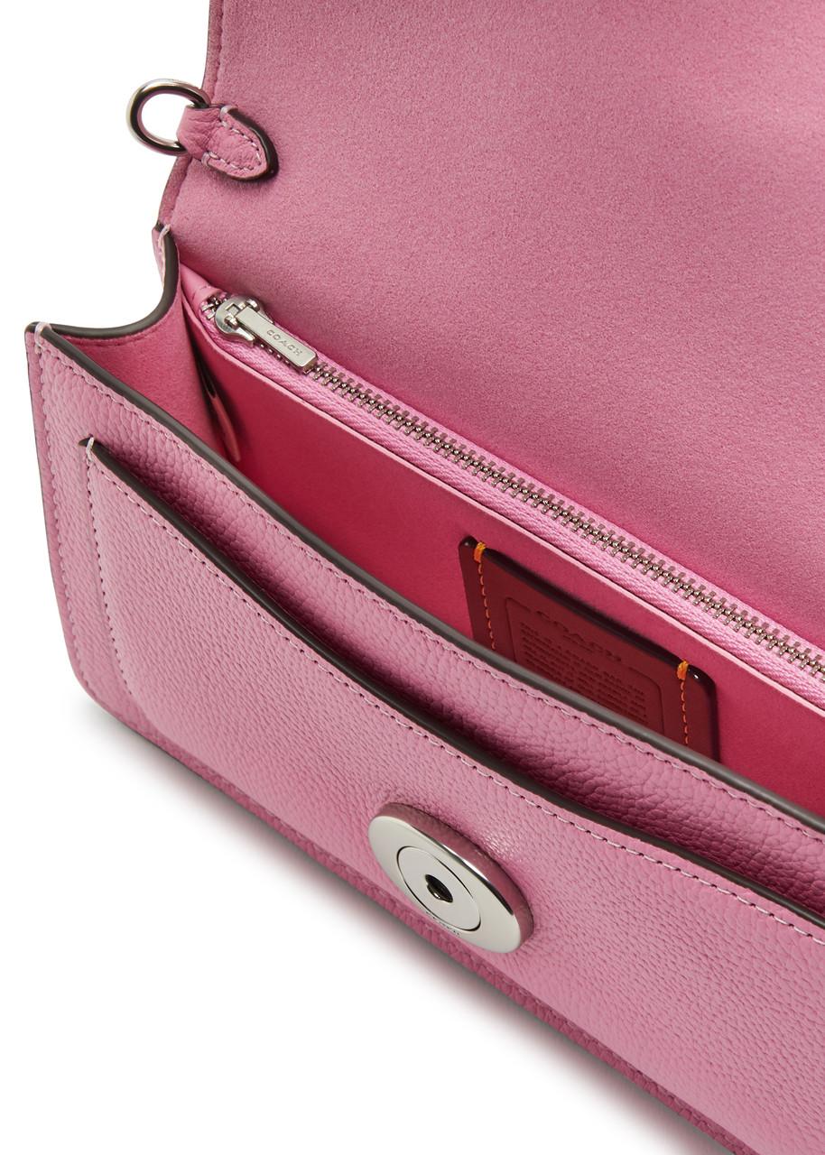 COACH Tabby Leather Wallet on chain in Pink Lyst
