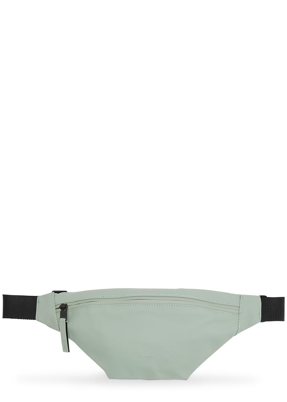 Rains Mini Rubberised Belt Bag in Gray Lyst