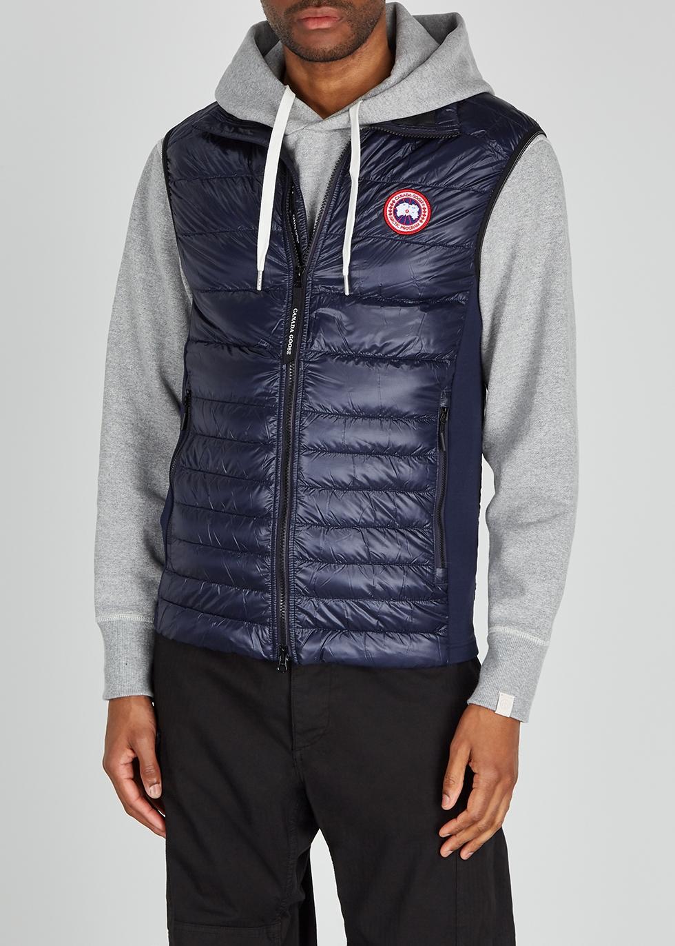 Canada Goose Goose Hybridge Lite Navy Quilted Shell Gilet in Blue for