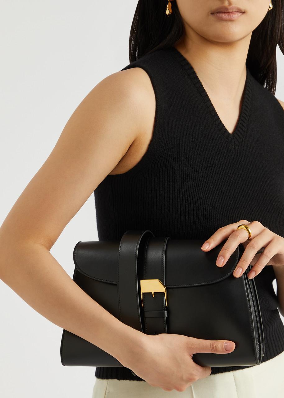 【THE ROW】Isla Bag in Leather The Row Isla Leather Clutch in Black | Lyst
