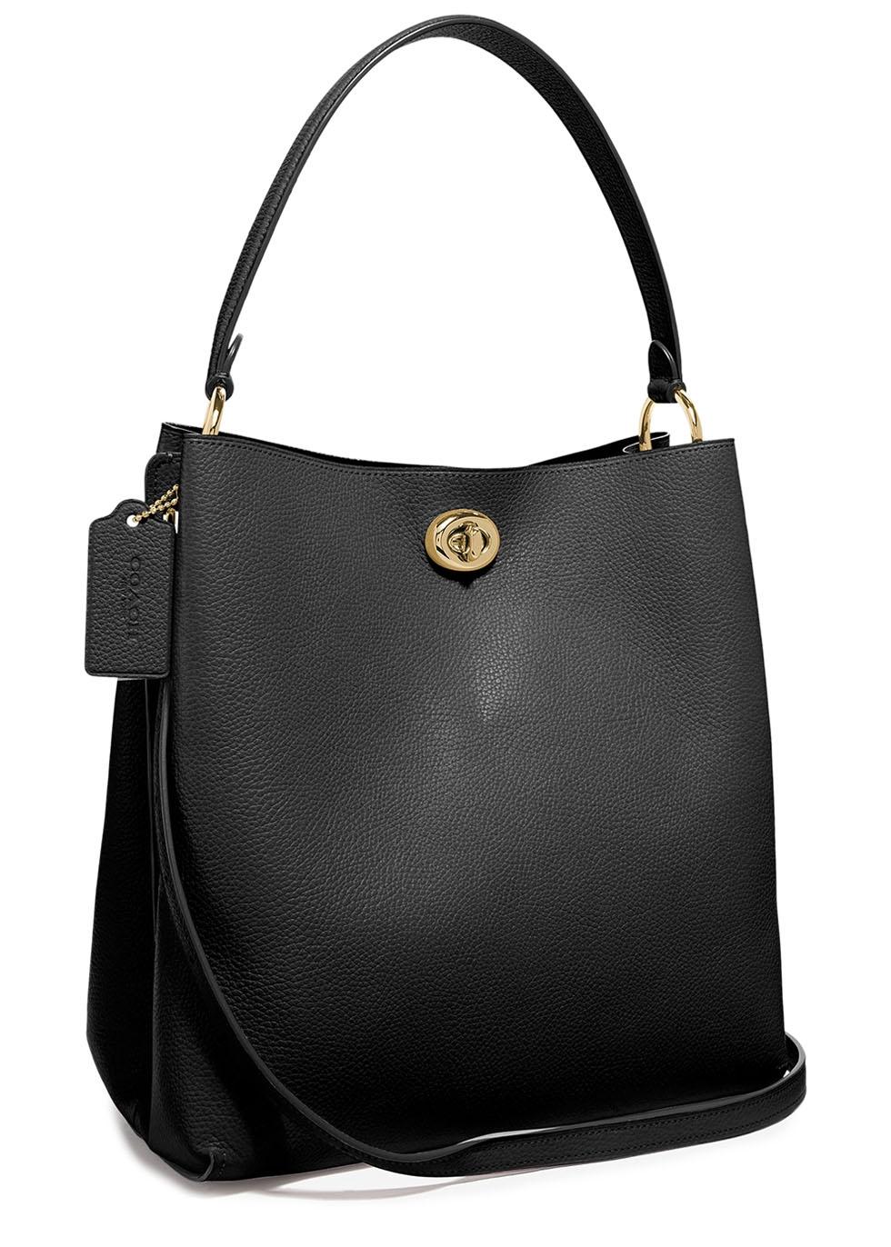 coach charlie bucket bag black