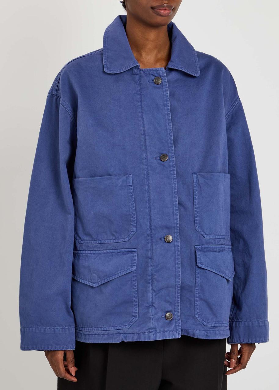 The Row Jolene Twill Jacket in Blue | Lyst