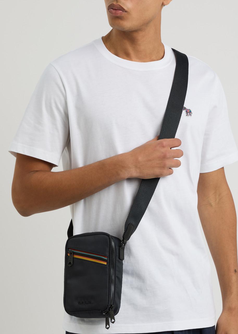 Paul Smith nylon × leather shoulder bag Paul Smith Flight Nylon Cross-Body Bag in Blue for Men | Lyst UK