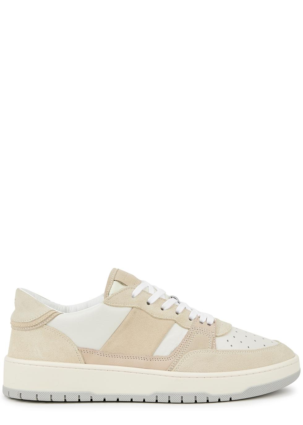 Collegium Pillar Alpha Panelled Leather Sneakers in White for Men | Lyst