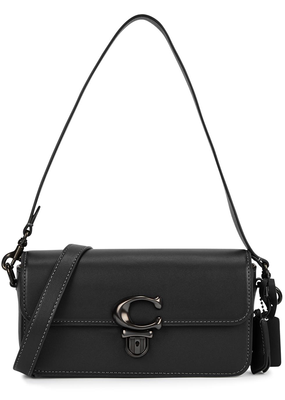 COACH Studio Baguette Leather Shoulder Bag in Black Lyst