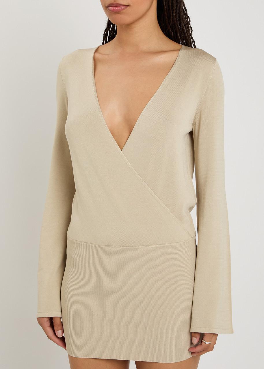 knit dress with pearls Sweet Glance Pearl Embellished Sweater Dress – Impressions Online Boutique