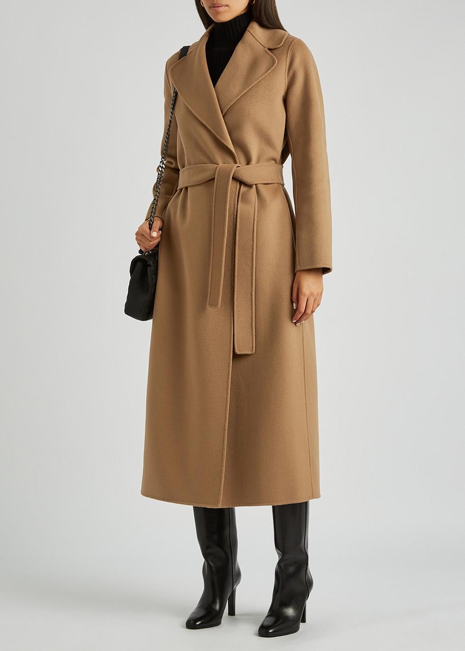 Max Mara S Max Mara Poldo Wool Coat in Natural | Lyst