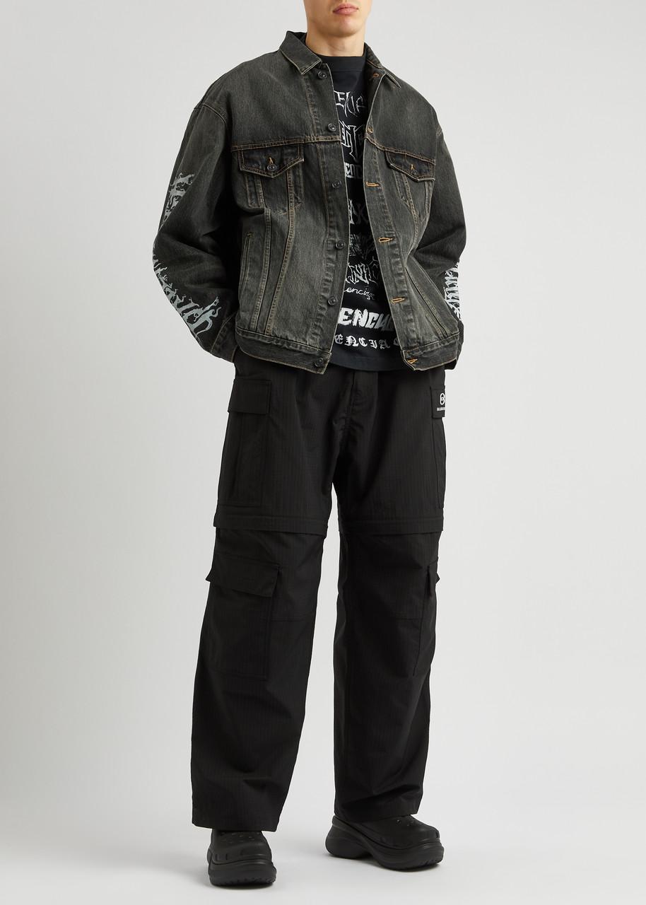 ジャケット・アウター BALENCIAGA Black DIY l Denim Jacket Balenciaga DIY Jacket | Neiman Marcus