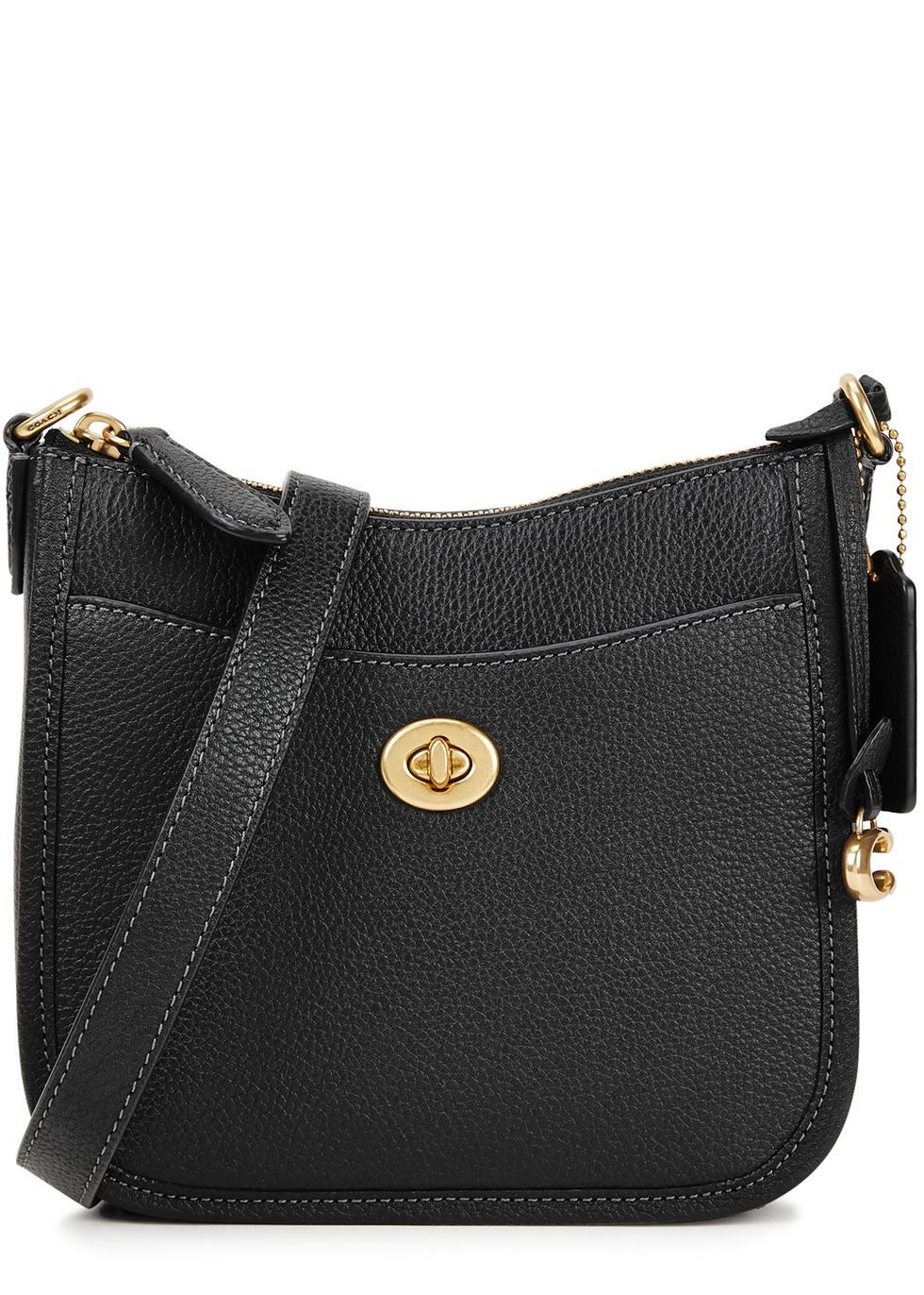 COACH Chaise 19 Leather Cross-body Bag in Black | Lyst