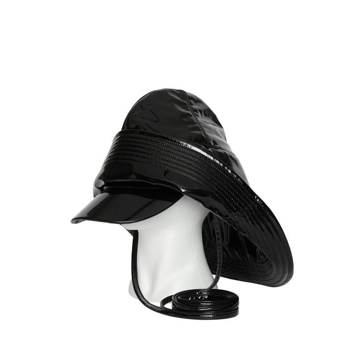 Burberry Synthetic Logo Print Rain Hat in Black - Lyst