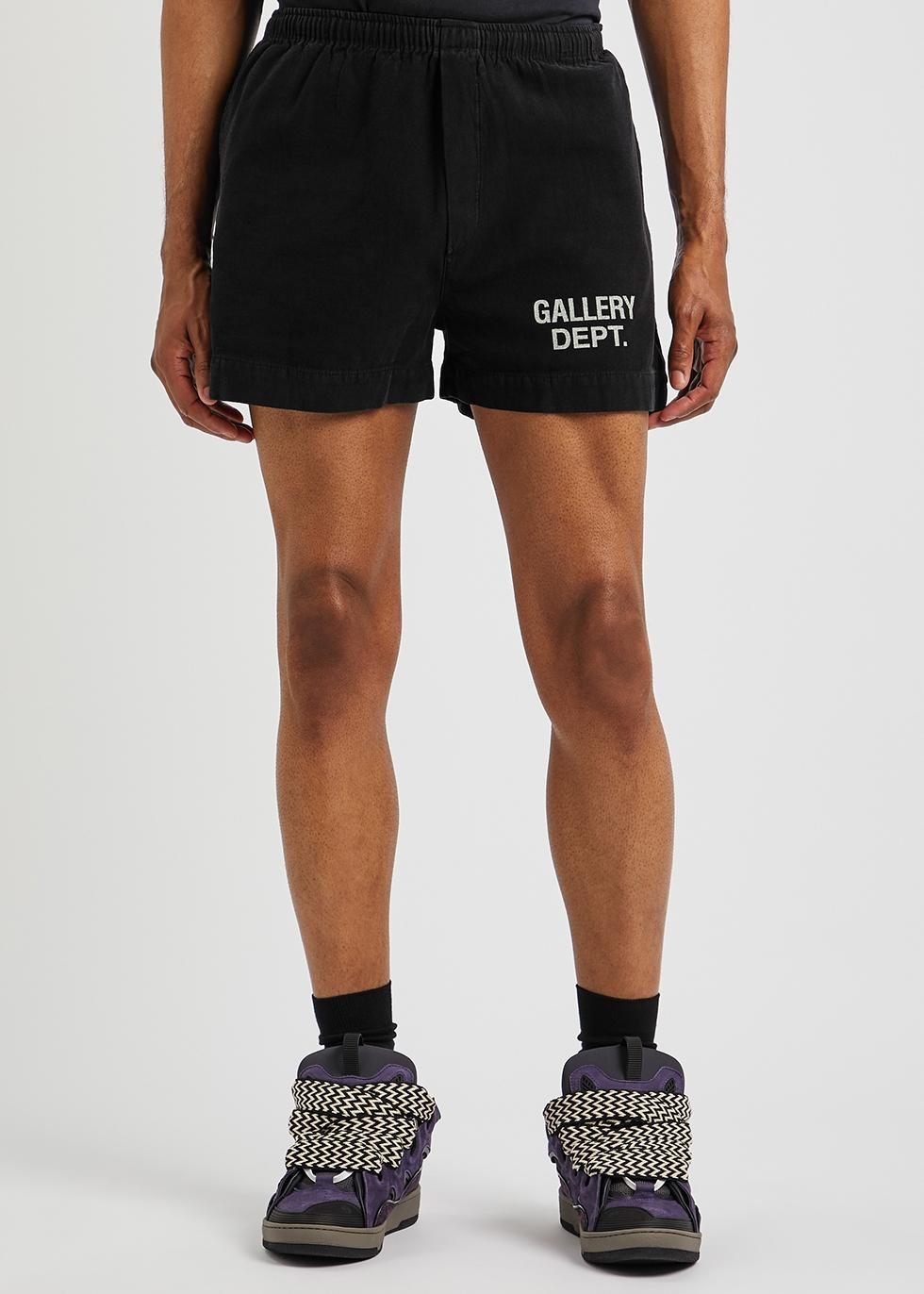 GALLERY DEPT. Zuma Black Logo Cotton Shorts for Men | Lyst UK