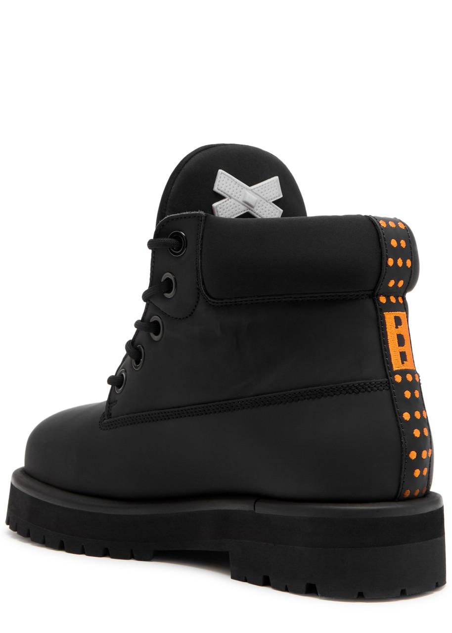 PDF CHANNEL Strada Gum Leather Boots in Black for Men | Lyst