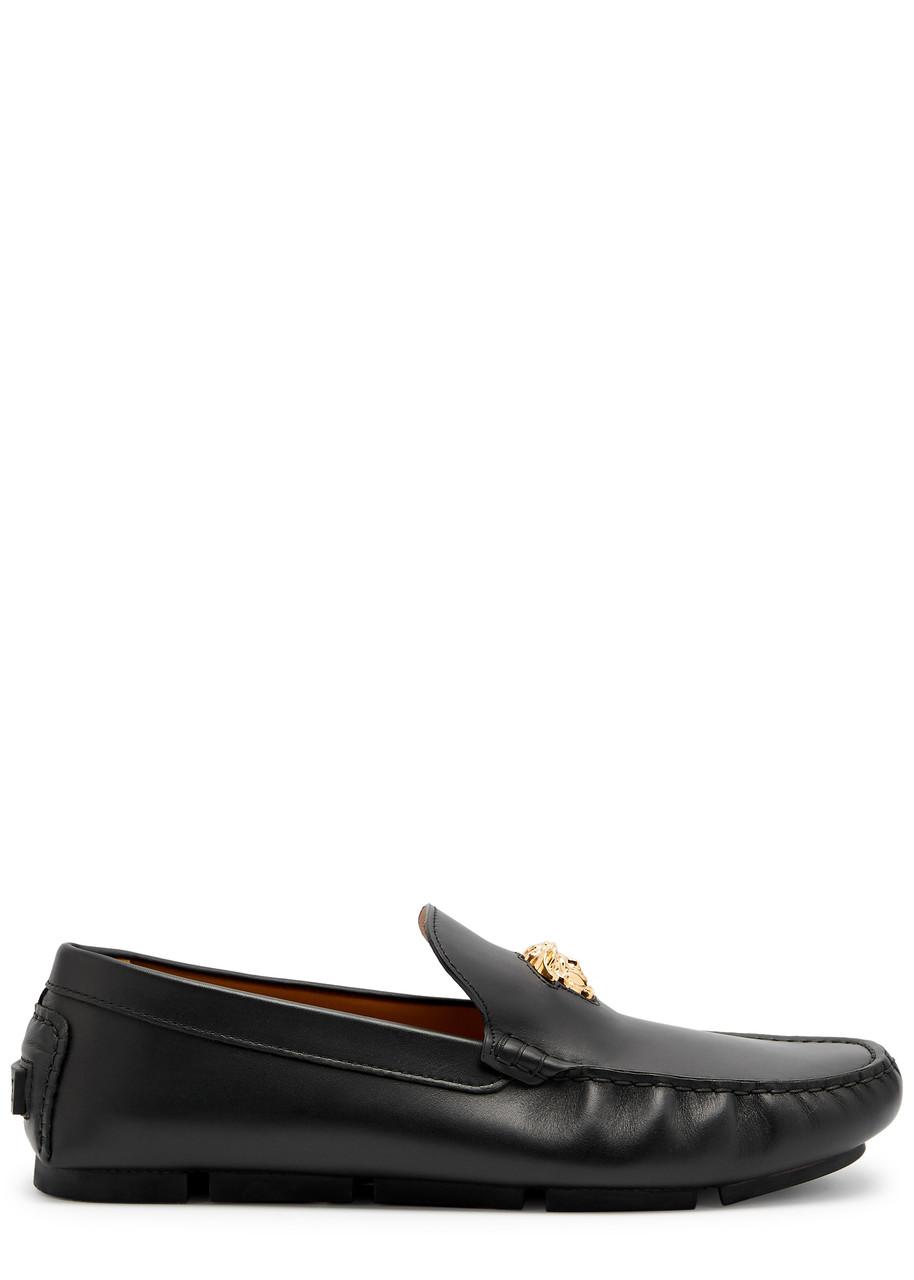 Versace Medusa Head suede loafers - Black