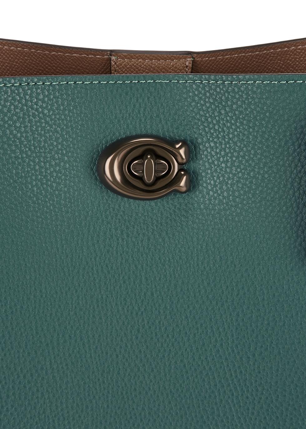 Coach teal clearance tote