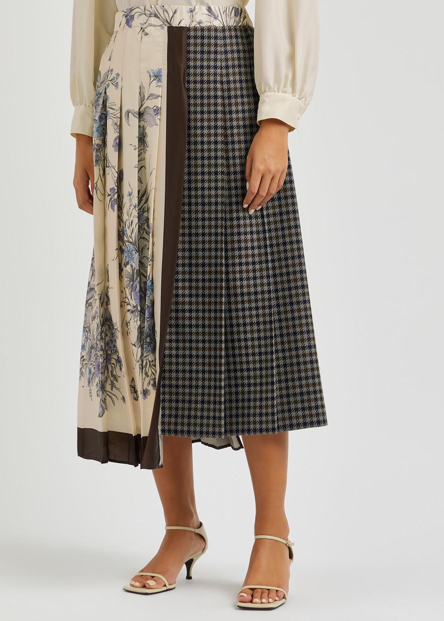 スカート Weekend Max Mara Multicolor wool Piega skirt Dark Brown Piega Skirt | Weekend Max Mara