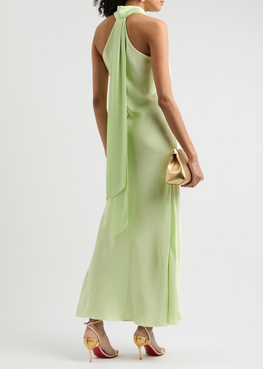 Galvan London Pandora satin maxi dress - Yellow