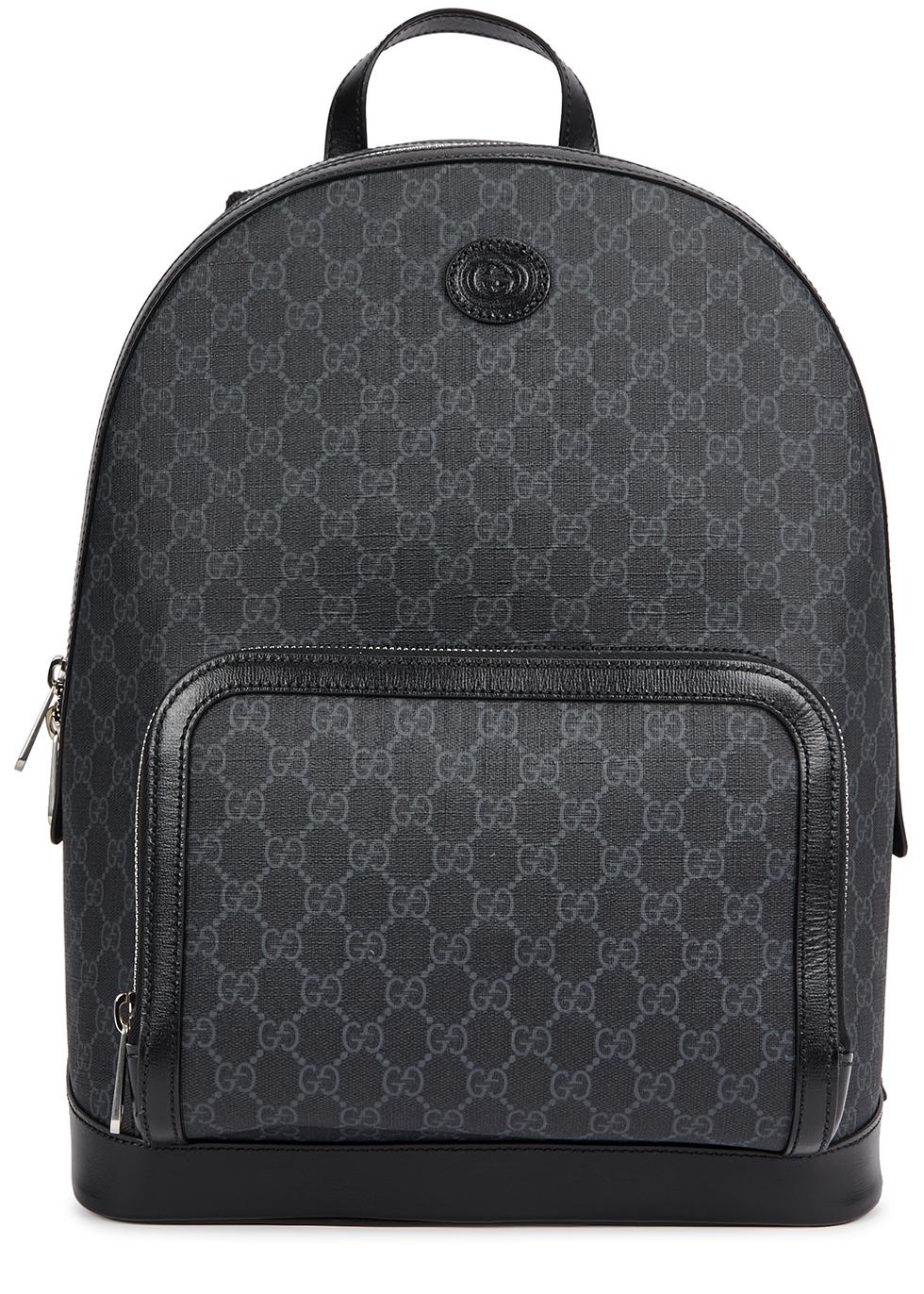 Gucci gg Supreme Monogrammed Backpack in Grey for Men