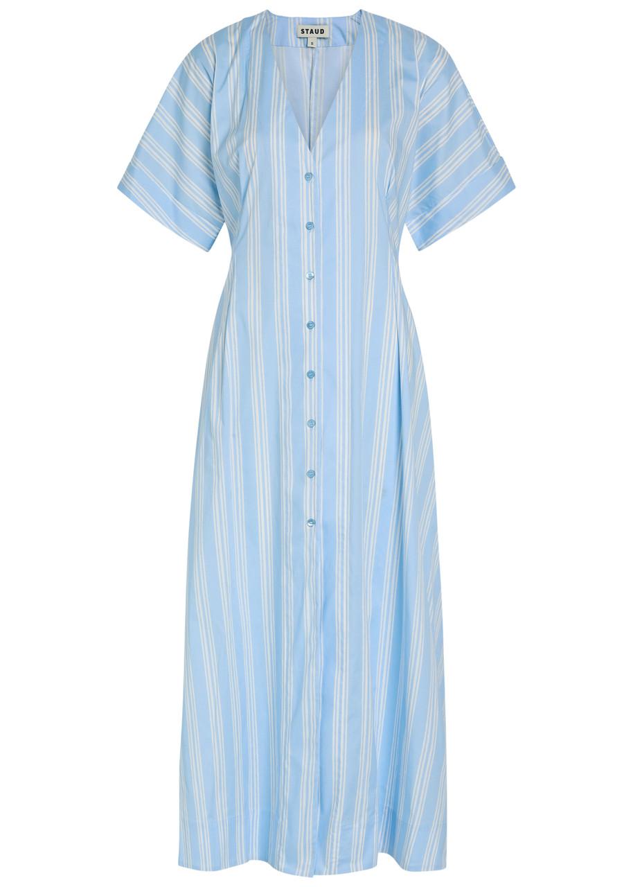 staud striped linen dress STAUD Laura Linen Dress main image 1