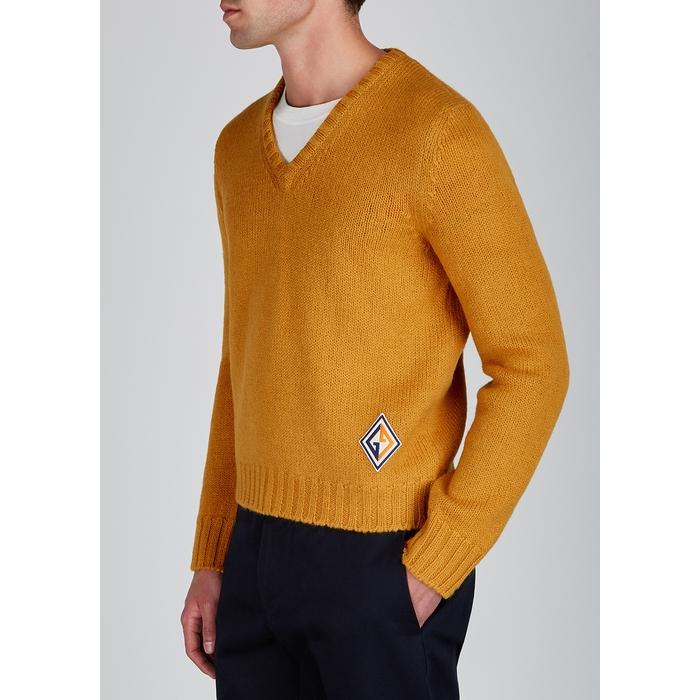 Gucci Mustard Knitted Wool in Yellow for - Lyst