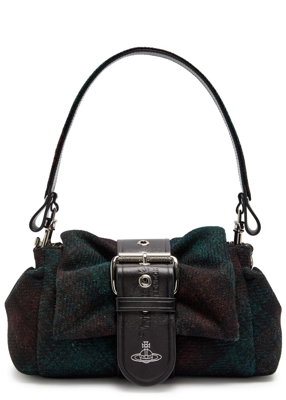 Vivienne Westwood Hazel Treasure Tweed Shoulder Bag in Black | Lyst
