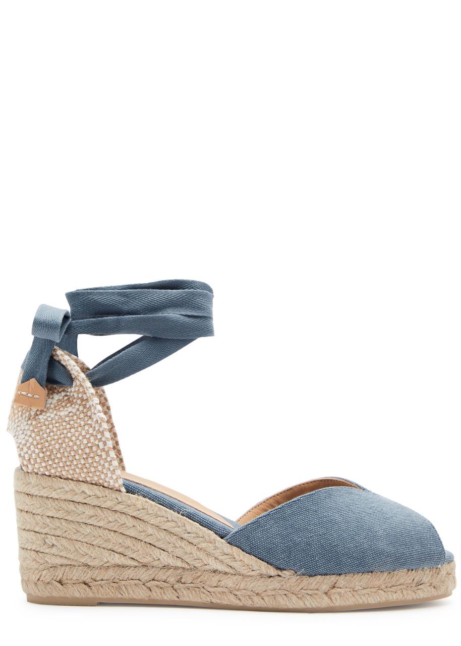 Castaner Castaner Bilina 60 Canvas Wedge Espadrilles in Blue Lyst UK