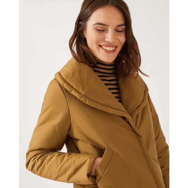 shawl collar padded jacket