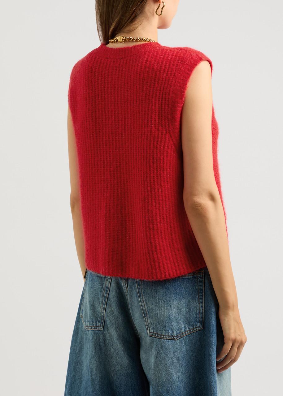 Ameri VINTAGE　SHOULDER RIB KNIT VEST Ameri（アメリ）の「SHOULDER RIB KNIT VEST（ベスト）」 - WEAR