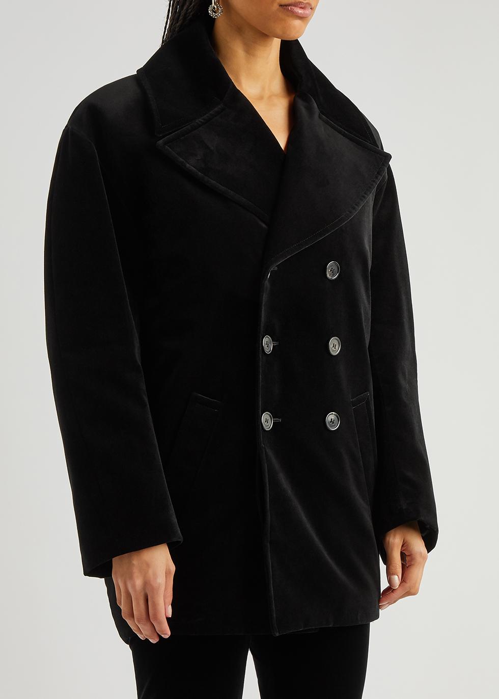 Velvet clearance pea coat