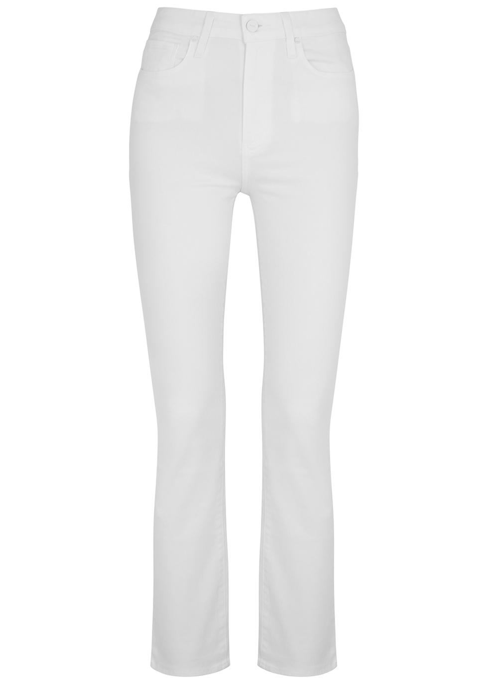 PAIGE Denim Cindy Slim-leg Jeans in White | Lyst