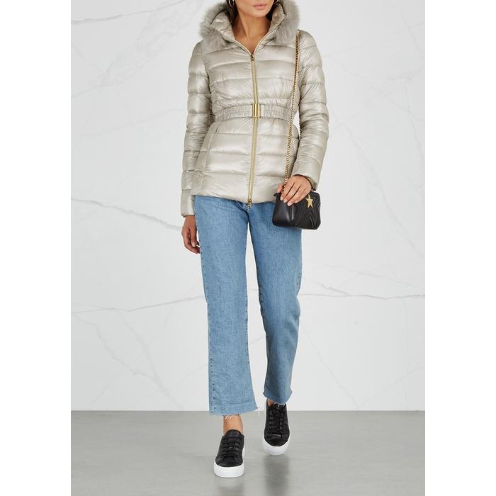 Herno Iconic Claudia Fur-trimmed Shell Jacket | Lyst