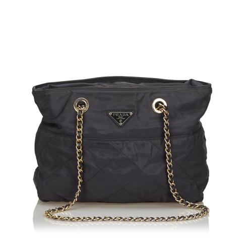 Prada nylon top quilted bag