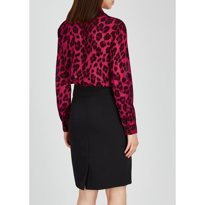 pink boutique leopard print dress