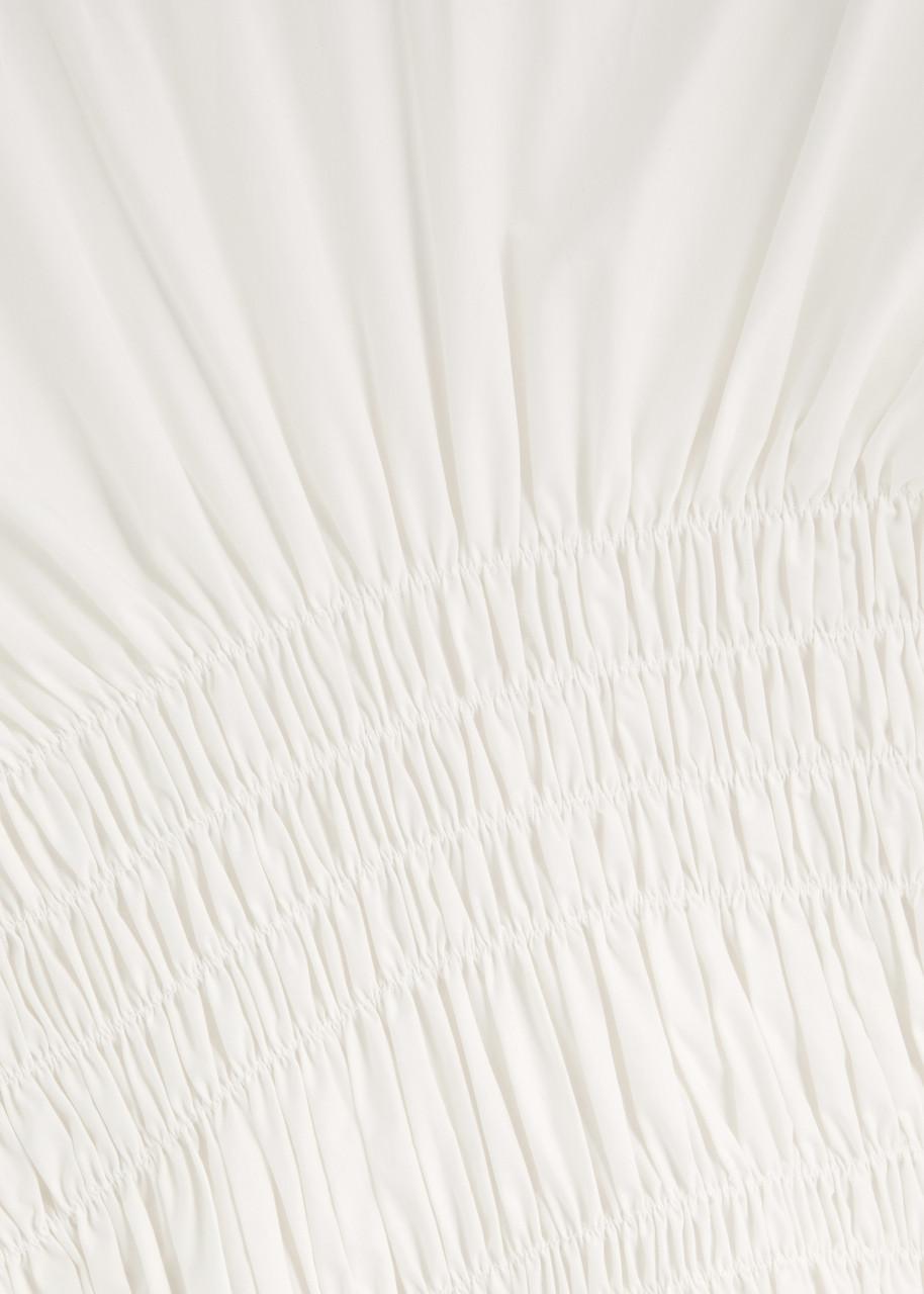 Clea Piera Cotton-Poplin Midi Dress in White | Lyst