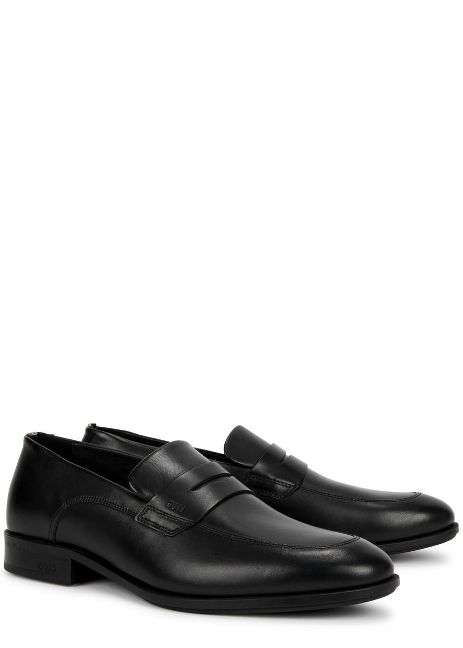 BOSS by HUGO BOSS Colby Leather Loafers in Black for Men Lyst