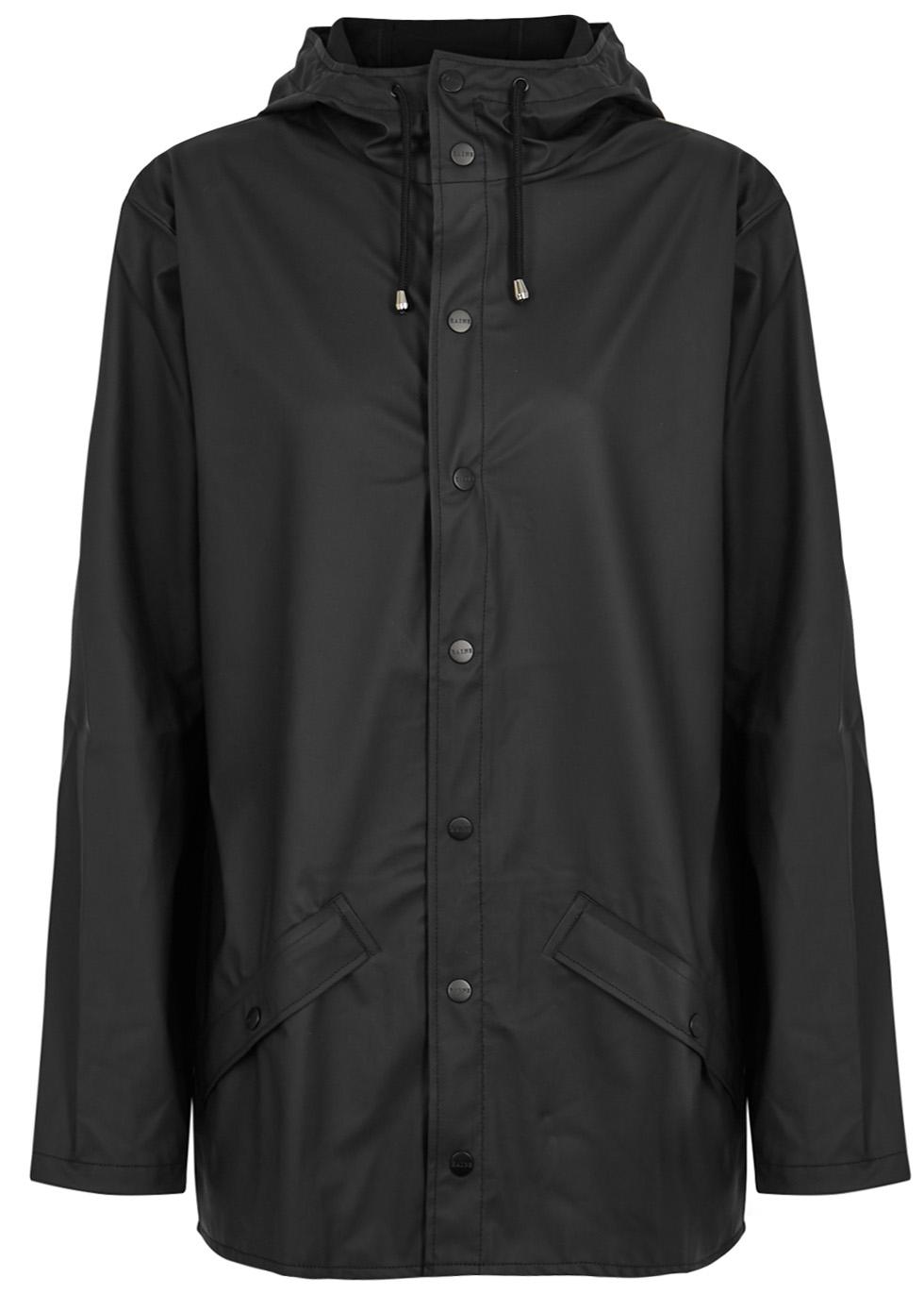 Rains Synthetic Black Rubberised Raincoat Save 6 Lyst