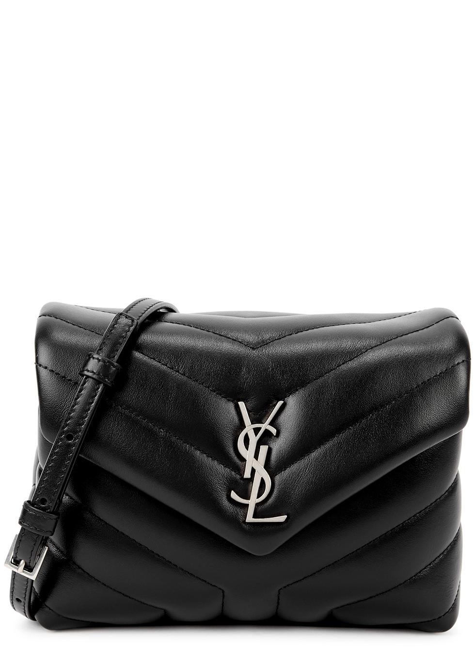 Black Saint Laurent Toy LouLou Crossbody